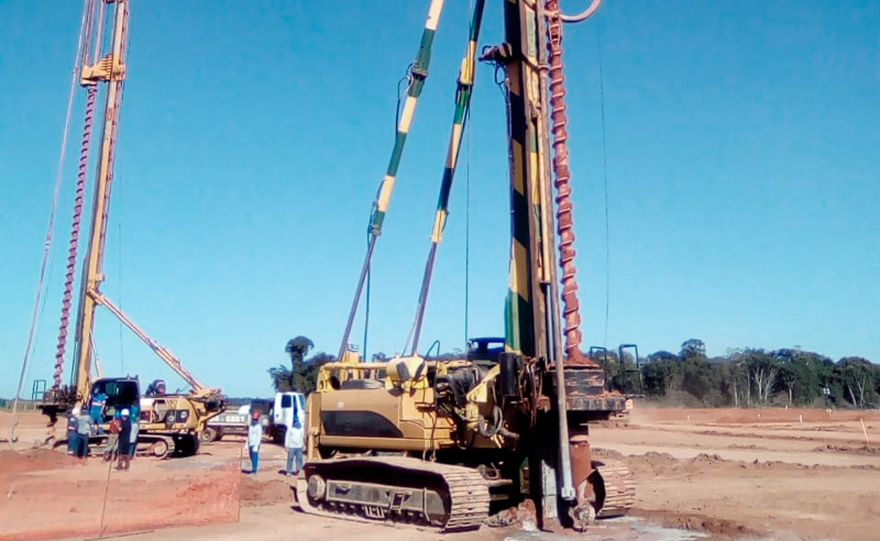 Execução de estaca hélice contínua com perfuratriz monitorada - Tecsolo