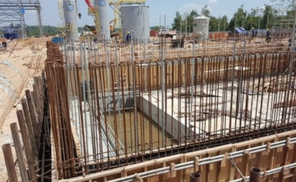 Planta de locação de estacas para projeto de fundação - Tecsolo